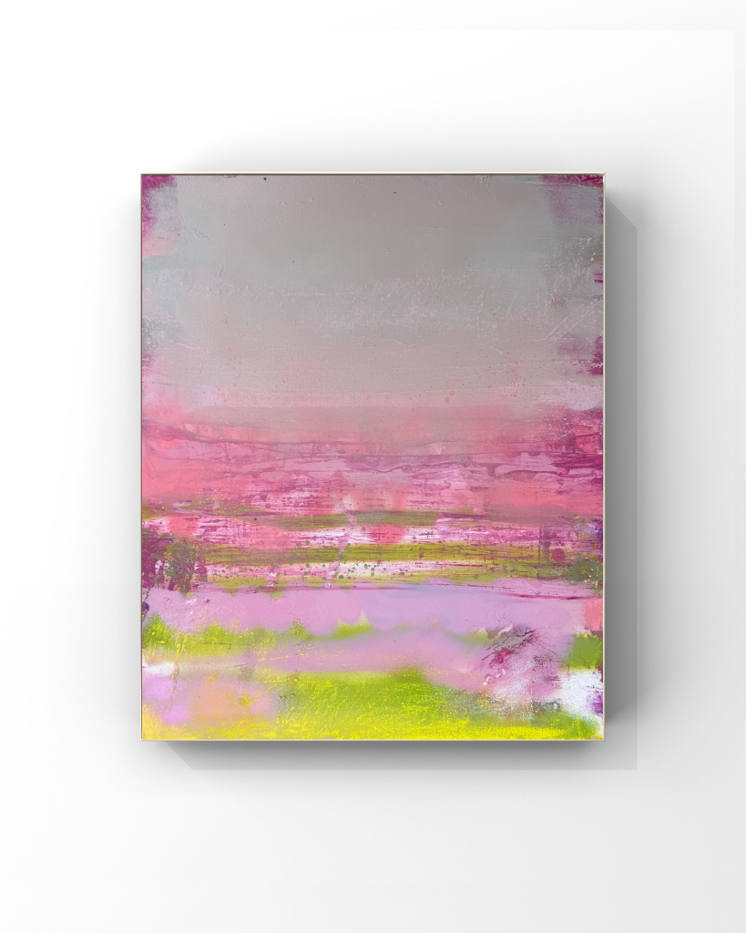 Abstrakte Originale - Werk Heide Studies 60x50cm Acryl auf Leinwand - Das rollende Atelier