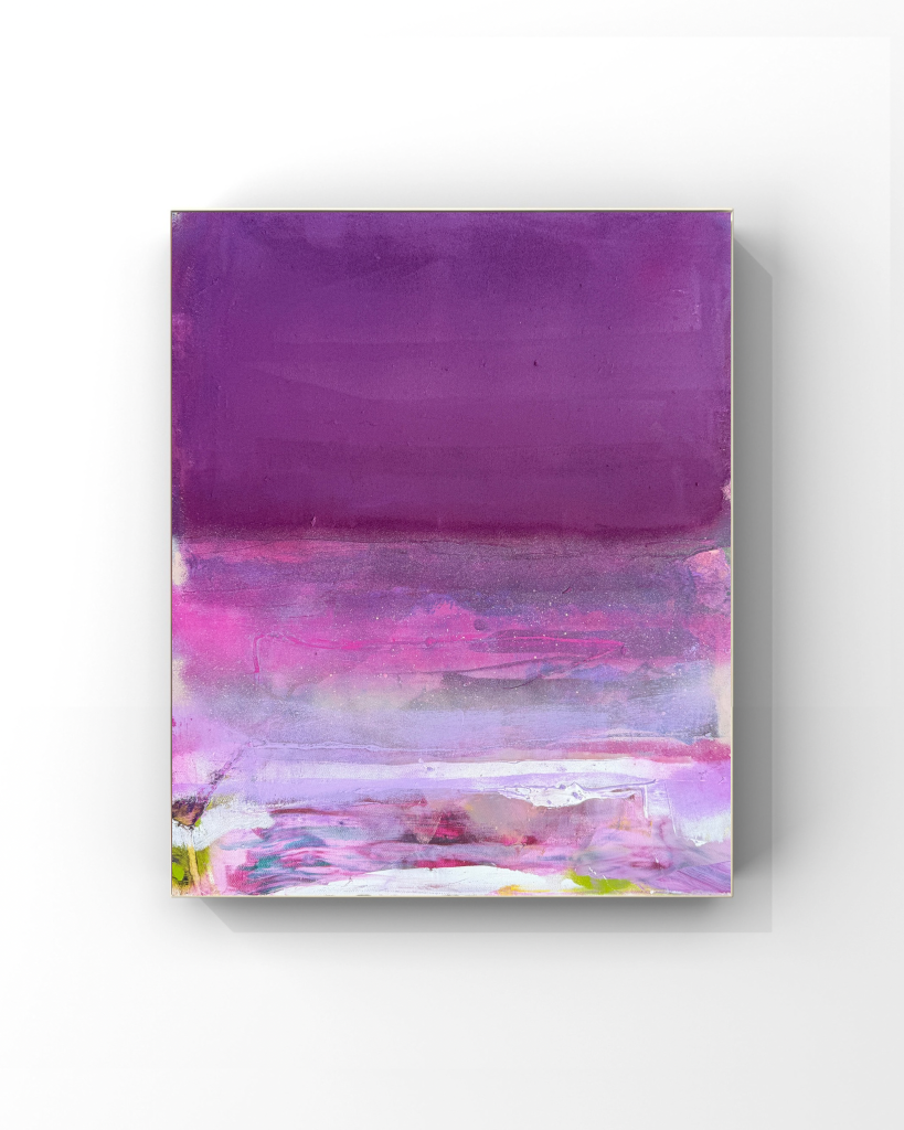 Abstrakte Originale - Werk Heide Studies 02 60x50cm Acryl auf Leinwand - das rollende Atelier